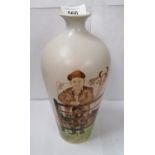 A BURSLEM POTTERY STONEWARE FARMING SCENE VASE (WITH SIMILARITIES TO A CERTAIN MR WALLER)