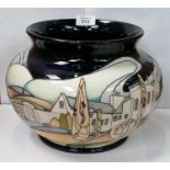 A LARGE MOORCROFT POTTERY TRIAL DESIGN PLANTER, A/F