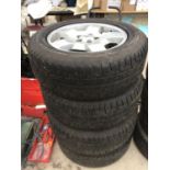 FOUR LANDROVER WHEELS AND TYRES 255/60R18 112V