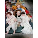 A MIXED COLLECTION OF ASSORTED CHILDREN'S DOLLS