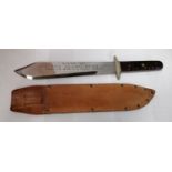 A SIEGE OF THE ALAMO BOWIE KNIFE, 27 CM BLADE