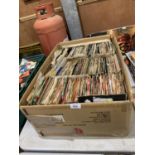 A BOX OF ASSORTED 60'S AND LATER VINYL SINGLES