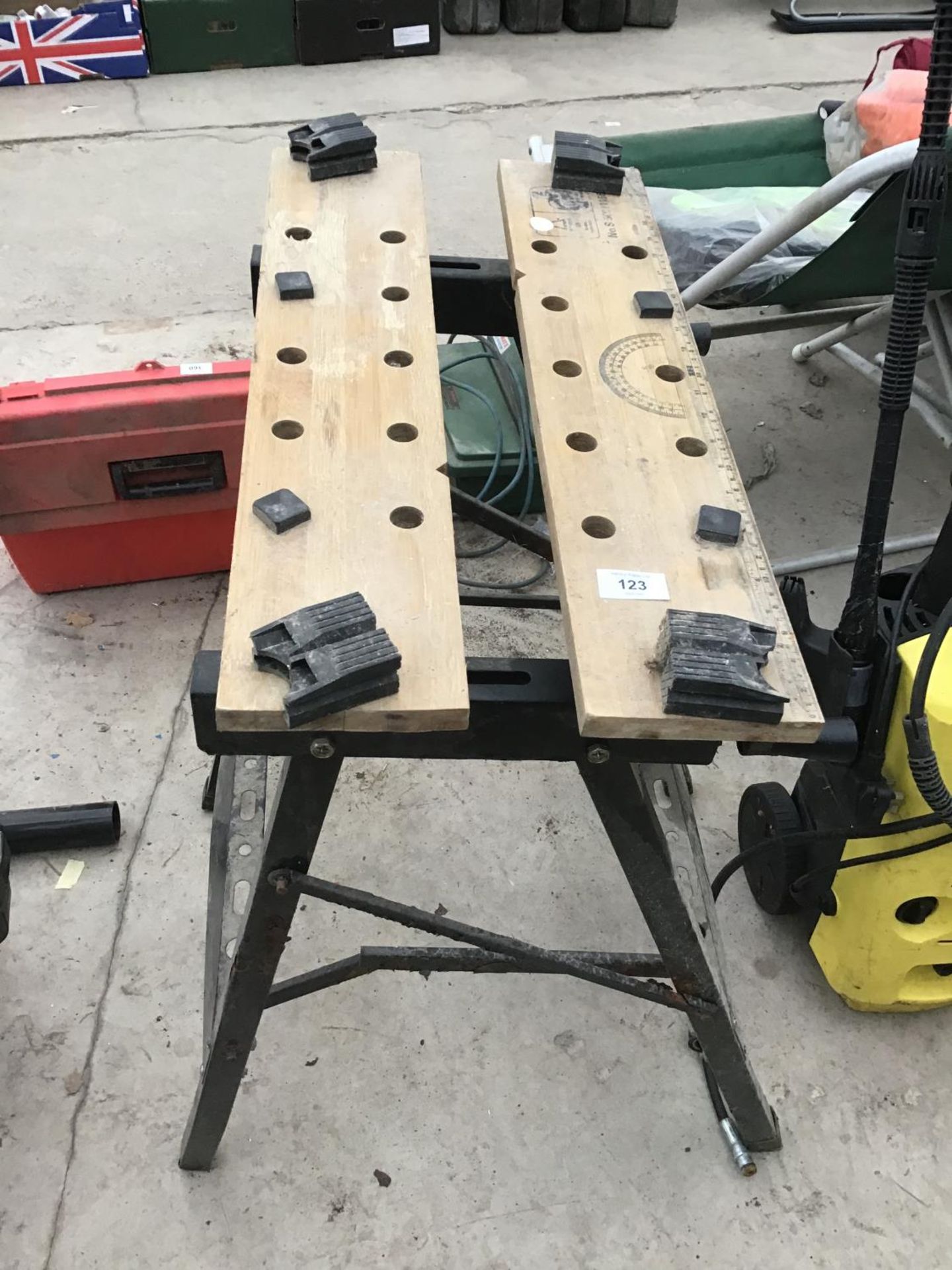 A FOLDING WORK BENCH - Image 2 of 2