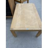 A MODERN OAK COFFEE TABLE