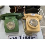 TWO VINTAGE DIAL UP TELEPHONES