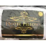 FOUR PACKS OF NEW HOTEL PILLOWS (TWO PILLOWS PER PACK) RRP £29.99 PER PACK