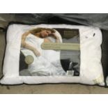 A NEW RASHELLE GOLDSTONE PAIR OF WHITE GOOSE FEATHER AND DOWN PILLOWS