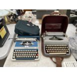 TWO TYPE WRITERS TO INCLUDE AN IMPERIAL AND A ROYAL BOTH CASED