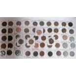 FIFTY FOUR PENNIES FROM THE REIGN OF GEORGE III ONWARDS TO INCLUDE GEORGE V, KINGS NORTON AND HEATON