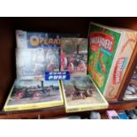 A MIXED LOT OF VINTAGE GAMES AND JIGSAWS, STEAM WAGONS ETC