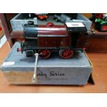 A VINTAGE BOXED HORNBY SERIES M3 TANK LOCOMOTIVE 'O' GAUGE MODEL