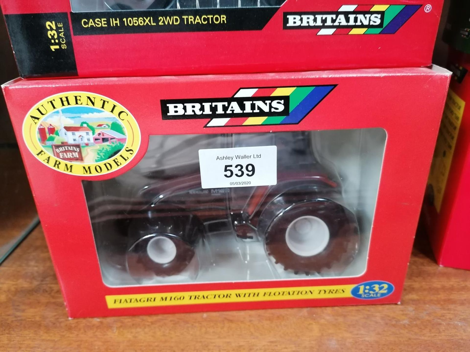 A BRITAINS BOXED DIE CAST FIAT-AGRI M160 1:32 SCALE TRACTOR MODEL, REF NO. 9445