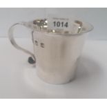 A SHEFFIELD HALLMARKED SILVER CUP, WEIGHT 148 GRAMS