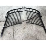 A PAIR OF METAL GATES