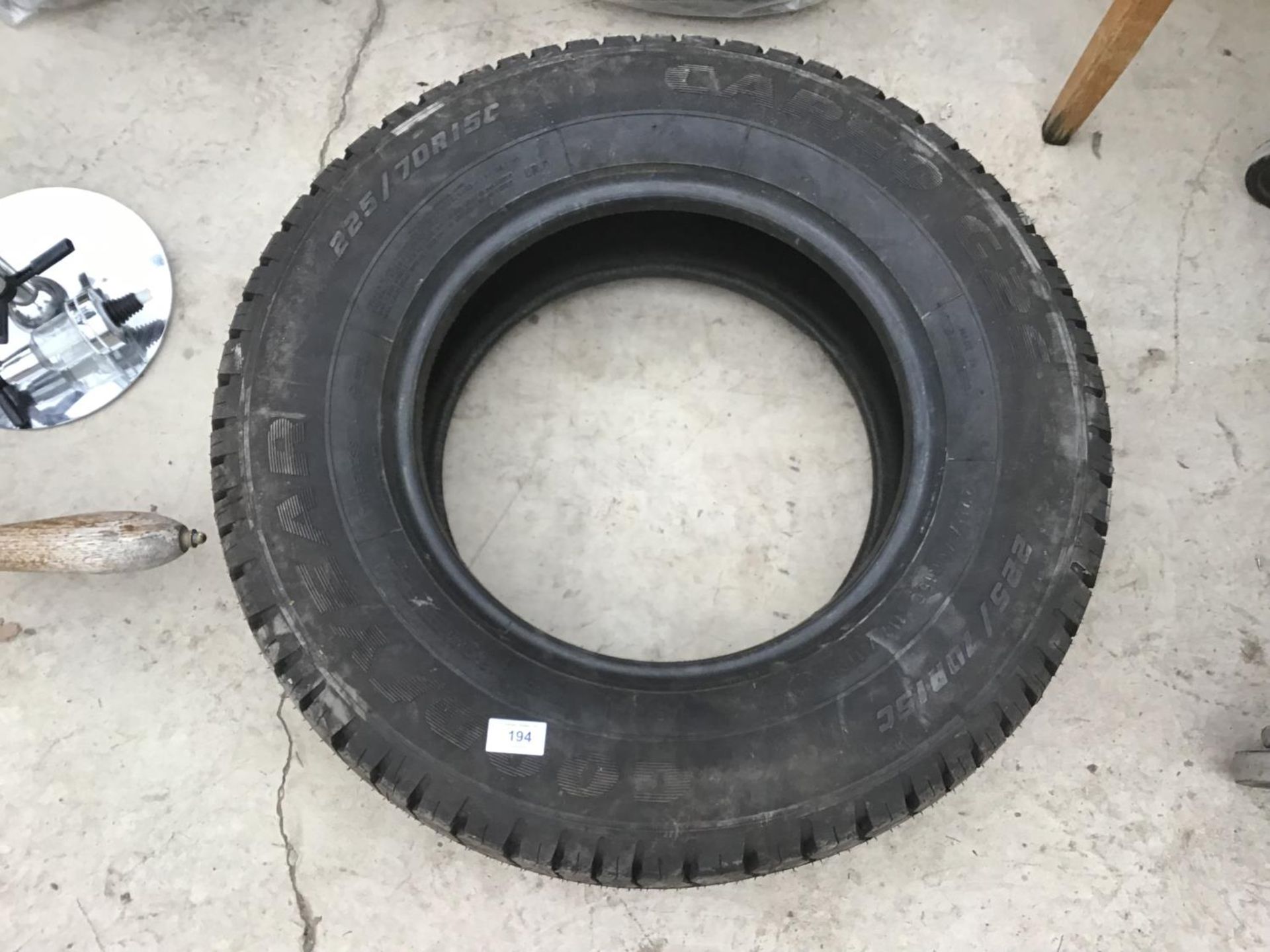 AN AS NEW TYRE GOODYEAR 225/70R15C