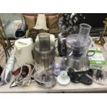 VARIOUS ELECTRICAL ITEMS TO INCLUDE A KETTLE, TOASTER, MIXER, FOOD PROCESSORS ETC IN WORKING ORDER
