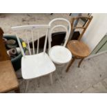 THREE BENTWOOD DINING CHAIRS