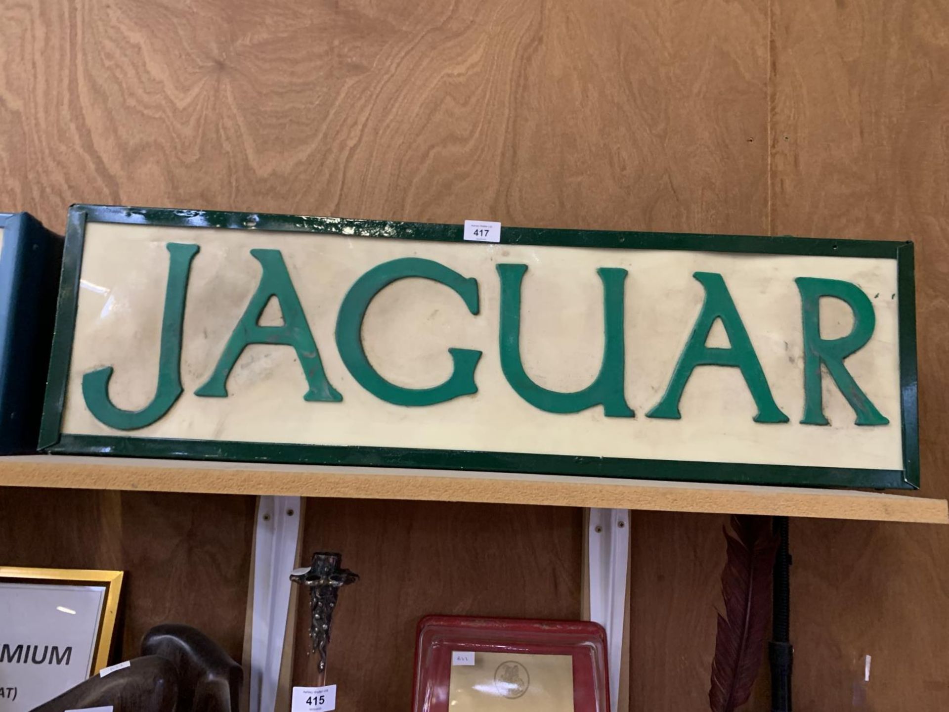 A JAGUAR ILLUMINATED LIGHT BOX SIGN