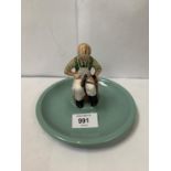 A TIMPSON 'FINE SHOES' CERAMIC PIN DISH FIGURE