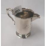 A BIRMINGHAM HALLMARKED SILVER CREAM JUG, WEIGHT 120 GRAMS