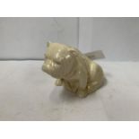 A ROYAL DOULTON BULL DOG CERAMIC FIGURE