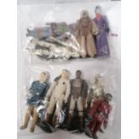 TWO BAGS OF ASSORTED 1980'S AND LATER STAR WARS FIGURES