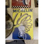 A 'MICHELIN' VINTAGE STYLE METAL SIGN