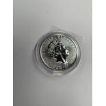 A SILVER 1 OZ BRITANNIA COIN