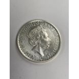 A SILVER 1 OZ BRITANNIA COIN