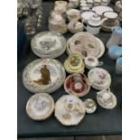 A COLLECTION OF ASSORTED CERAMICS TO INCLUDE ROYAL STAFFORD TEA CUPS AND SAUCERS, ROYAL STANDARD TEA