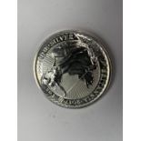 A SILVER 1 OZ BRITANNIA COIN