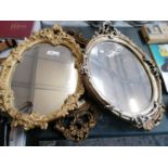 A COLLECTION OF DECORATIVE WALL MIRRORS
