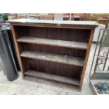 A BOOKCASE WITH ADJUSTABLE SHELVES