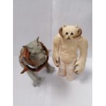TWO 1980'S STAR WARS FIGURES - TAUNTAUN AND SNOW YETI