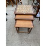 A G PLAN RETRO TEAK NEST OF THREE TABLES