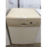 A HOTPOINT AQUARIUS DISHWASHER IN CLEAN AND WORKING ORDER