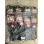 TWELVE PAIRS OF NEW PRO HIKE LONGER LENGTH WOOL BLEND THERMAL BOOT SOCKS