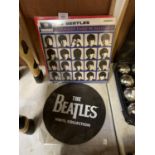 THREE BEATLES ITEMS - A HARD DAYS NIGHT, 1962-1966 AND THE BEATLES VINYL COLLECTION TOGETHER WITH