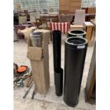 VARIOUS NEW AND BOXED WOOD BURNER FLUES