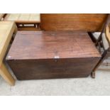 A MAHOGANY BLANKET CHEST