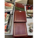 THREE POSTCARD ALBUMS