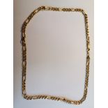 A 9CT YELLOW GOLD CHAIN LINK NECKLACE, WEIGHT 10.6 GRAMS