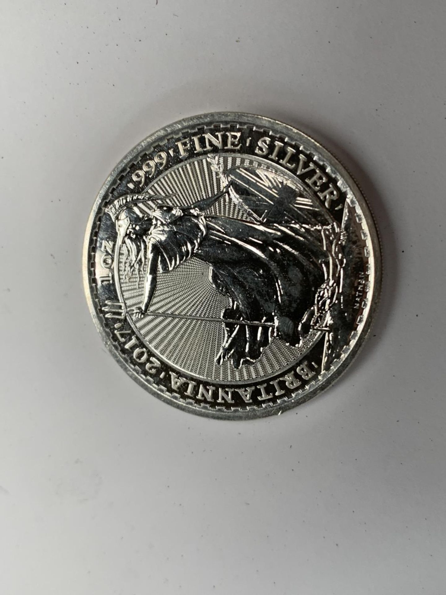 A SILVER 1 OZ BRITANNIA COIN - Image 2 of 2