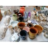 A LARGE GROUP OF ASSORTED CERAMICS, JAMES KELLER & SON LTD, DUNDEE ORANGE MARMALADE JAR ETC