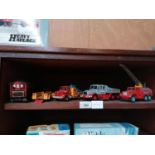 FIVE ASSORTED DIE CAST MODELS - CIRCUS TRUCK ETC