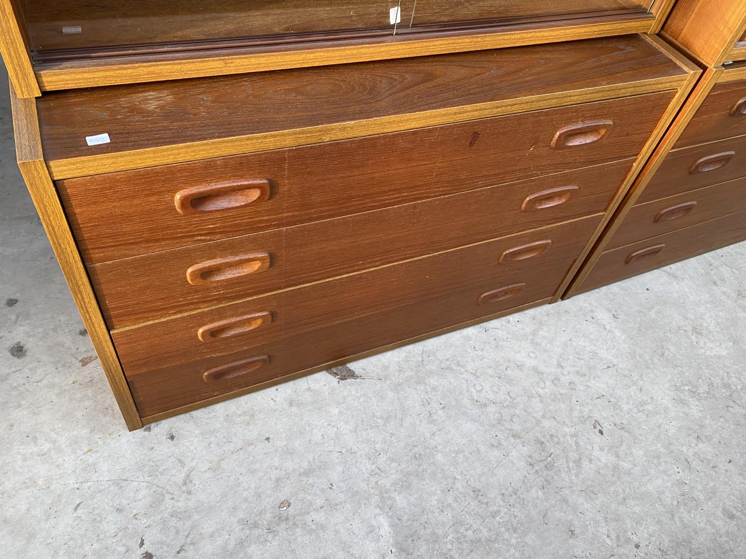 TWO RANDER "P S SYSTEM" DANISH TEAK STACKING CABINETS - Image 6 of 13