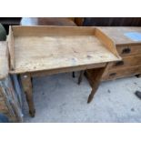 A PINE WASHSTAND