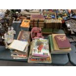 A LARGE COLLECTION OF VINTAGE BOOKS