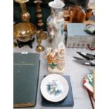 THREE ITEMS - ROYAL DOULTON REFLECTIONS 'A WINTERS WALK' HN 3952, ORIENTAL VASE AND STAFFORDSHIRE