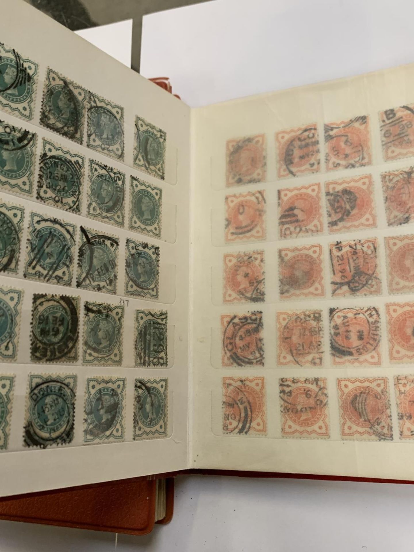 TWO STAMP ALBUMS CONTAINING EXAMPLES FROM THE REIGN OF QUEEN VICTORIA AND QUEEN ELIZABETH - Image 3 of 3